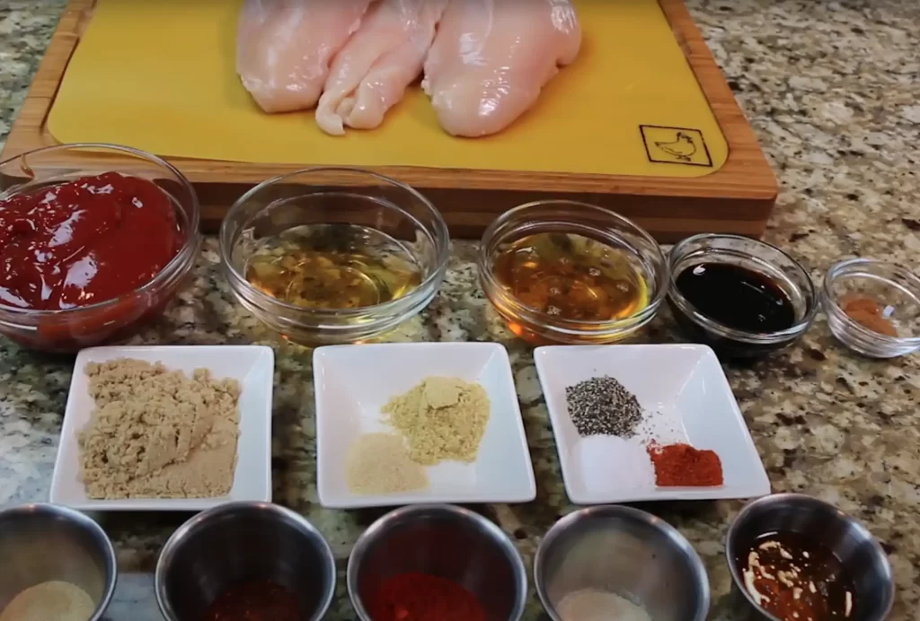 ingredients for pulled chicken 